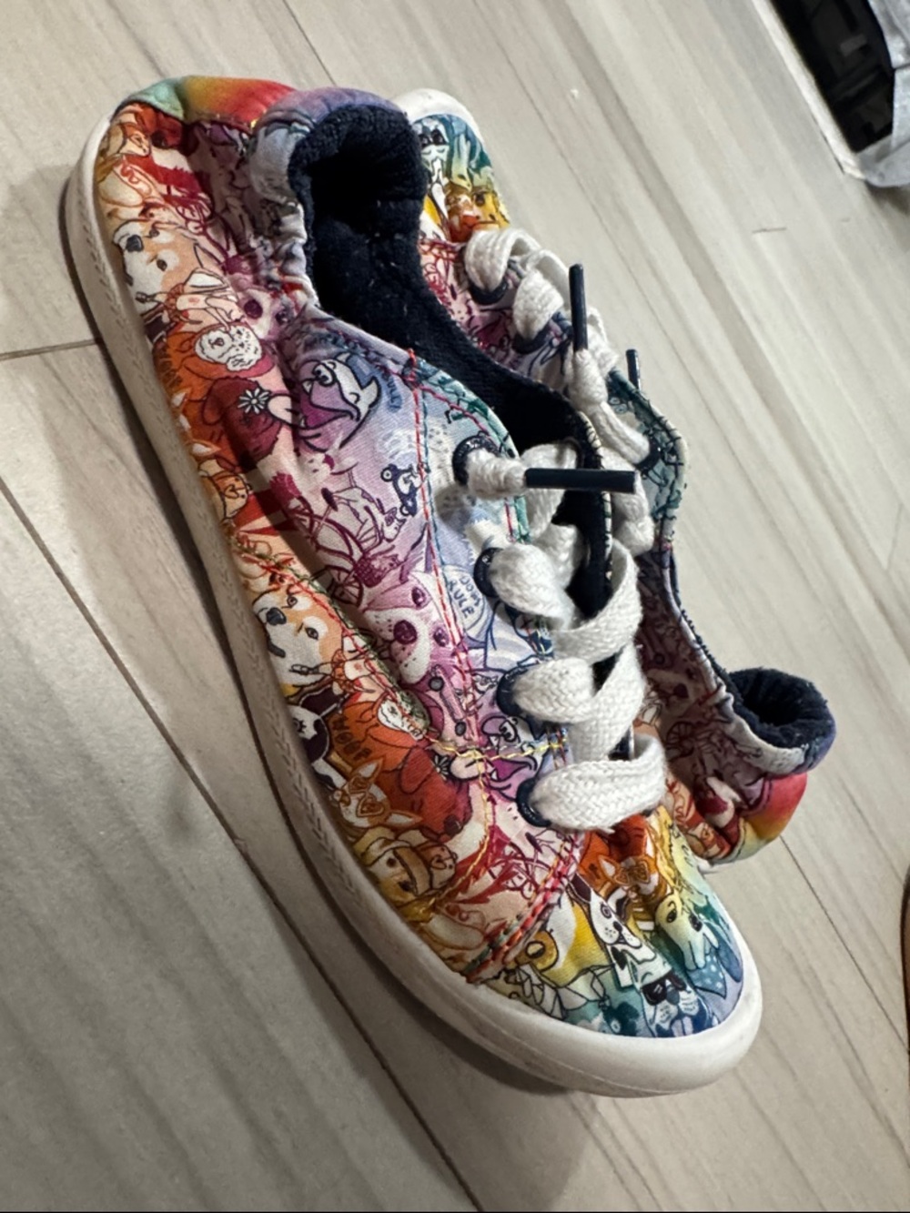 BOBS from Skechers Multicolor Dog-Print Slip-On Sneaker